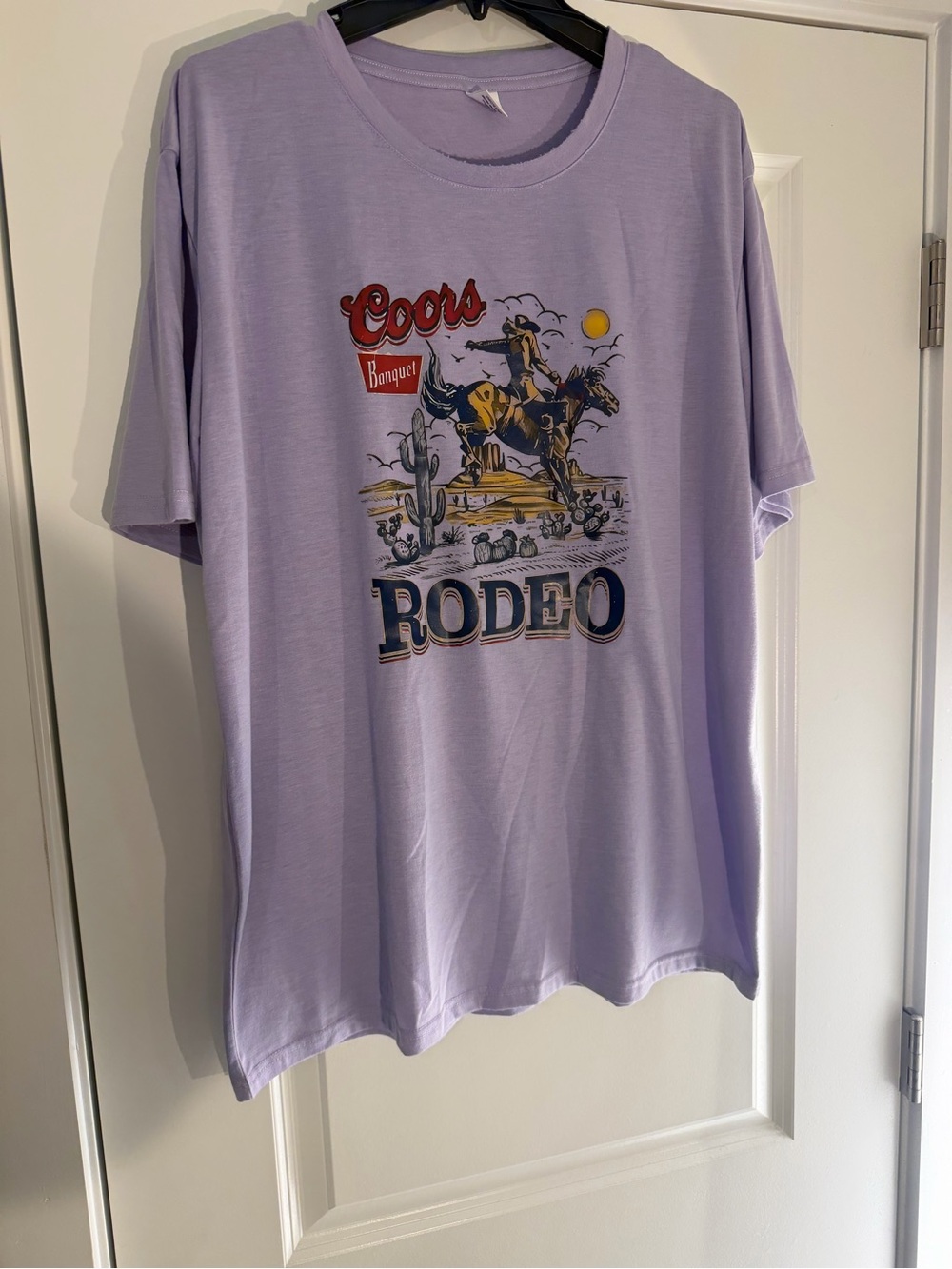 Coors Rodeo Graphic Tee - Lavender XXL